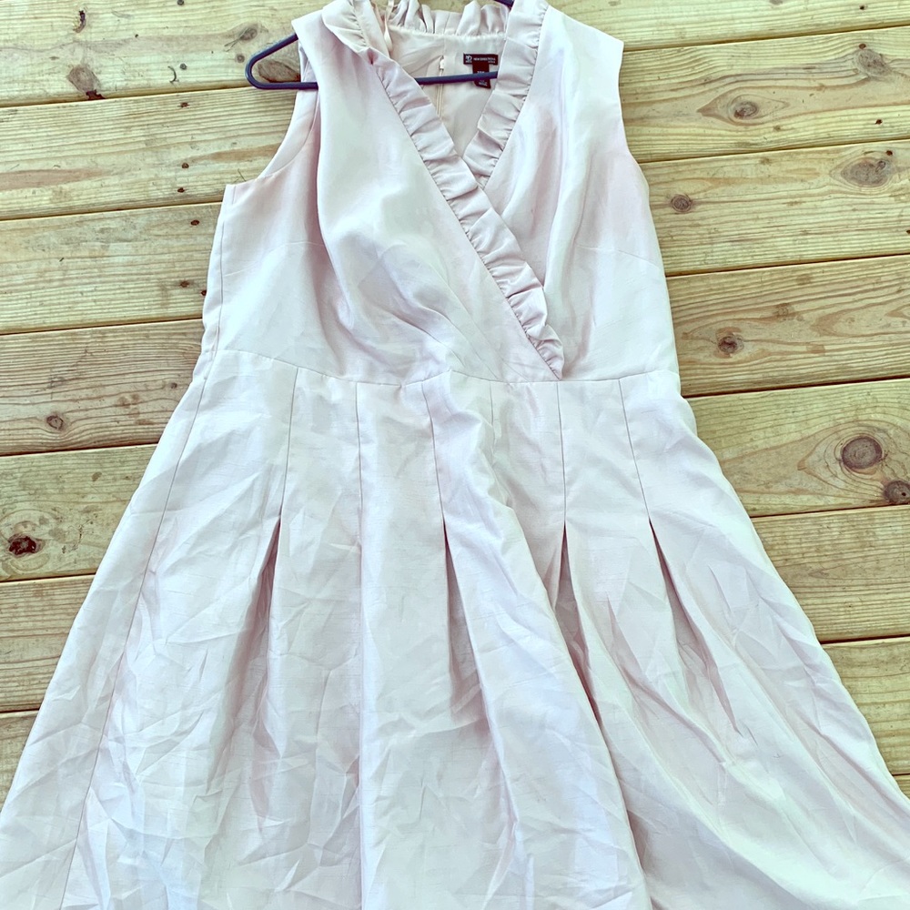 Light pink wrap dress